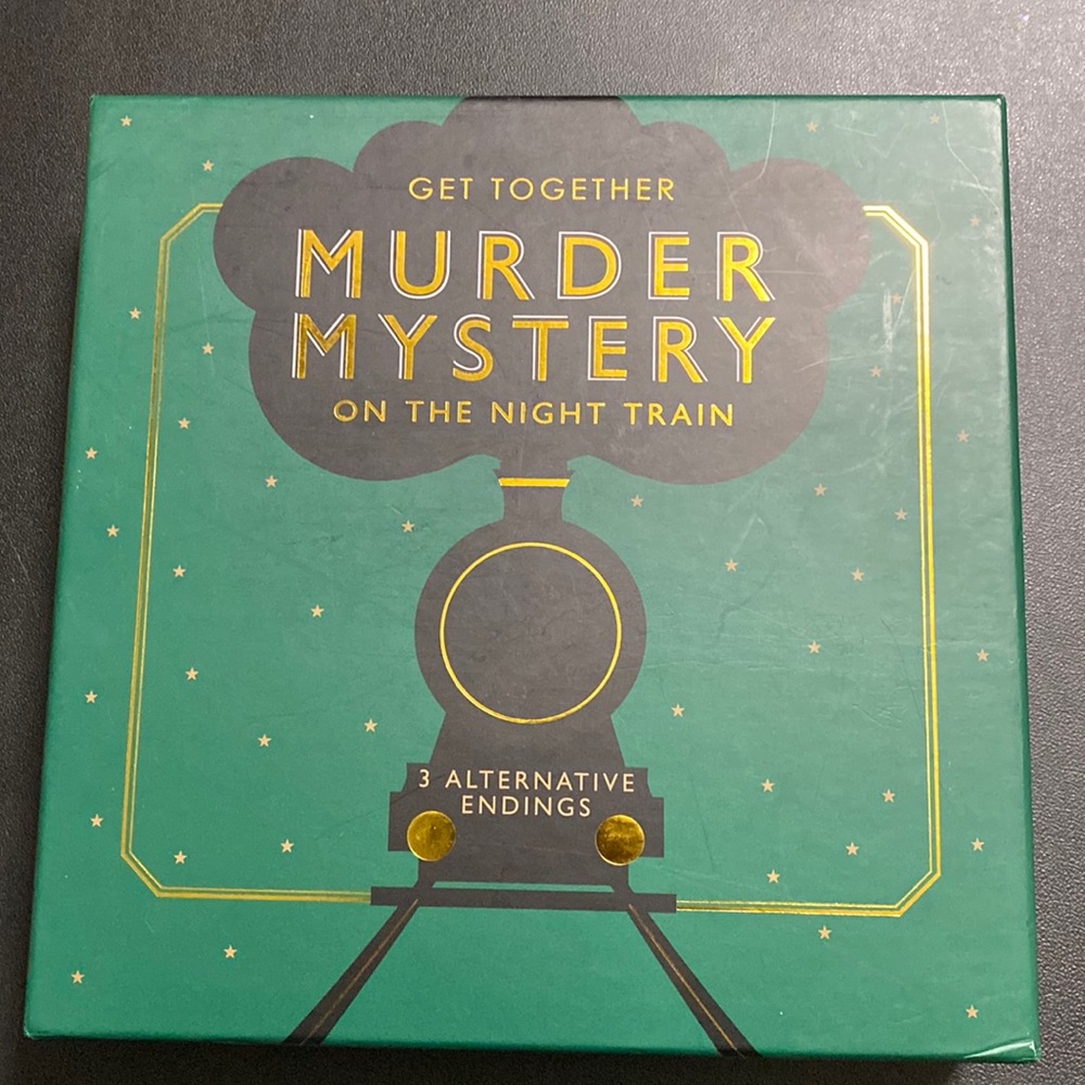 MURDER MYSTERY on the Night Train Board Game 3 Alternative Endings